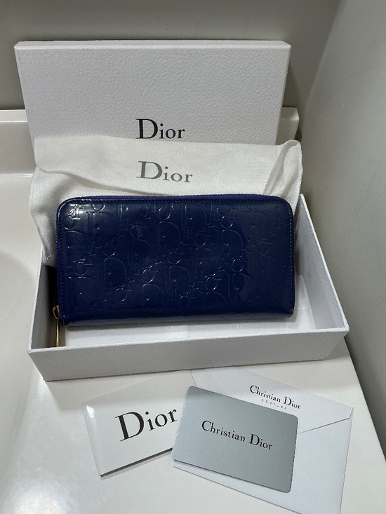 Dior Handbags - RARE Authentic Dior purple patent zippy wallet Full set